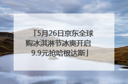 5月26日京东全球购冰淇淋节冰爽开启 9.9元抢哈根达斯