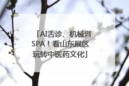 AI舌诊、机械臂SPA！看山东展区玩转中医药文化