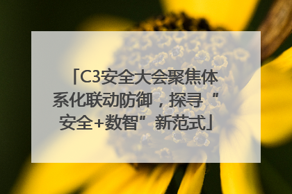 C3安全大会聚焦体系化联动防御，探寻“安全+数智”新范式