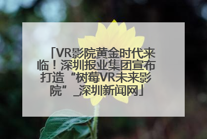 VR影院黄金时代来临！深圳报业集团宣布打造“树莓VR未来影院”_深圳新闻网